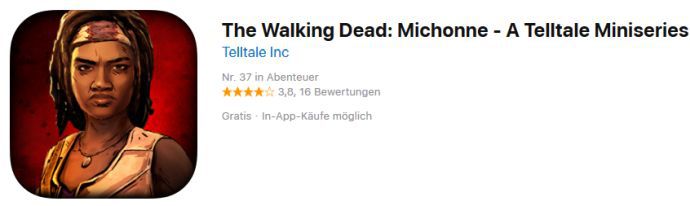 The Walking Dead: Michonne (iOS) gratis statt 5,49€