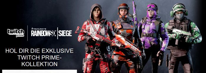 Exklusive Items für Rainbow Six Siege gratis – nur für (Twitch) Prime Mitglieder