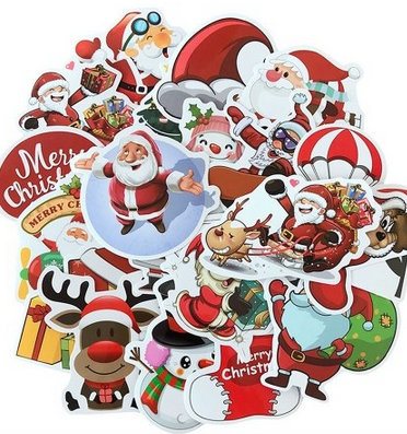 25 Sticker mit Weihnachtsmotiven für 0,94€