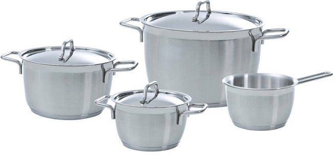 BK COOKWARE B5530.014 Blue Label 4 tlg. Topfset aus Edelstahl für 65€ (statt 130€)