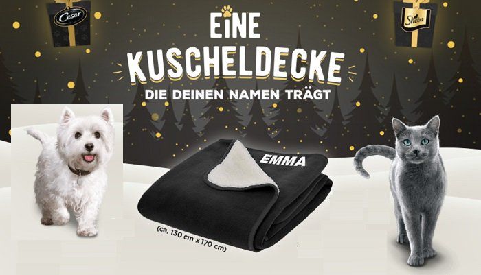 Gratis Kuscheldecke für eure Vierbeiner ab 25€ Einkauf