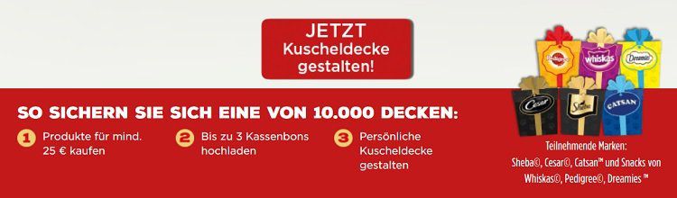 Gratis Kuscheldecke für eure Vierbeiner ab 25€ Einkauf