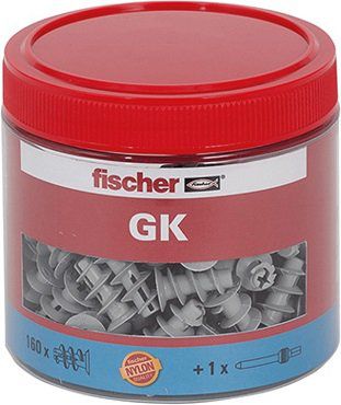 FISCHER BEFESTIGUNG 531028 Gipskartondübel GK Dose mit 160 St. für 18,49€ (statt 23€)