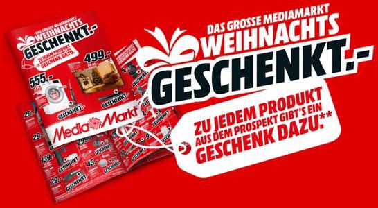 ? Knaller! bis Mitternacht MediaMarkt: Weihnachts GRATIS Geschenk Aktion z.B. Playstation 4 Slim 500GB geschenkt zum Fernseher