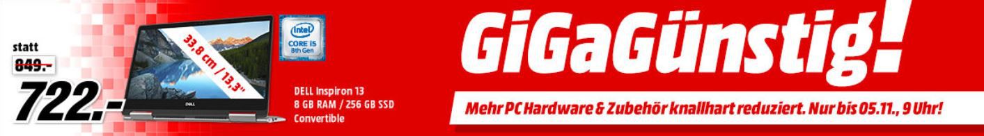 Media Markt GiGaGünstig Sale: PC Hardware & Zubehör reduziert z.B. WD Green 120 GB SSD für 22€