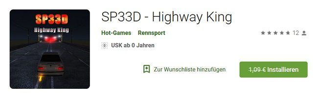 SP33D   Highway King für Android kostenlos (statt 1,09€)