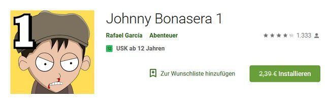 Johnny Bonasera 1 für Android kostenlos statt 2,39€