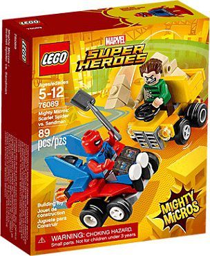 LEGO 76089 Mighty Micros: Scarlet Spider vs. Sandman Bausatz für 7€ (statt 8€)