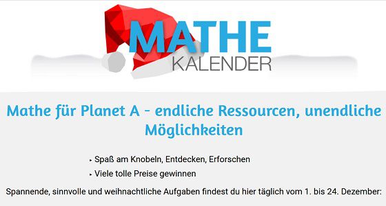 Gratis: Digitaler Mathe Advents Kalender zum Tüfteln