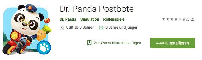 Dr. Panda: Postbote für Android & iOS kostenlos (statt 4,49€)