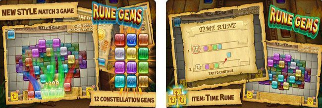 iOS: kostenlos statt 3,99€   Rune Gems   Deluxe