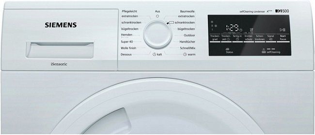 SIEMENS WT44W4B3 8.0 kg Trockner mit EEK A+++ für 599€ (statt 669€)