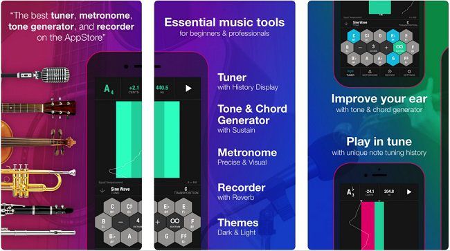 Kostenlos: Tunable   Music Practice Tools für iOS