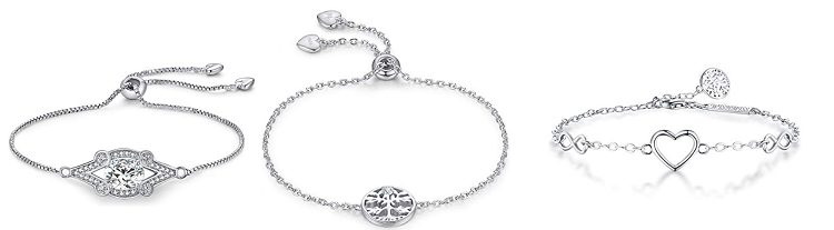 WISHMISS Armband aus Sterlingsilber in verschiedenen Motiven für je 10,64€ (statt 28€)