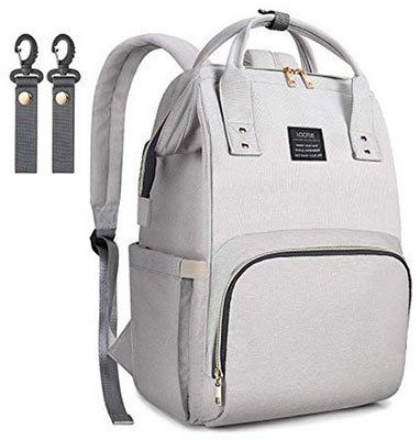 LOOTUS Wickelrucksack mit 14 Taschen & Kinderwagenhaken für 19,79€ (statt 30€)