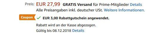 Leichter Rucksack mit 18 Litern Inhalt für 10,99€ (statt 28€)