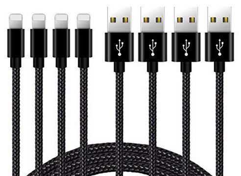 4er Pack: 2m Zeuste Lightning Kabel für 10,99€   Prime