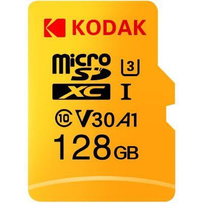 Kodak U3 A1 V30 Class10 microSD Karte mit 128GB für 16,08€ (statt 25€)