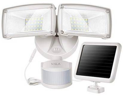 Doppelkopf Solar LED Außenlicht mit Bewegungsmelder für 41,59€ (statt 52€)