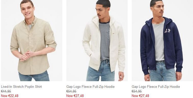 GAP: 50% Sale + 10% EXTRA Rabatt + VSK frei ab 50€