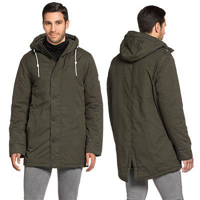 Tom Tailor Denim Herren Parka in Grün für 28€