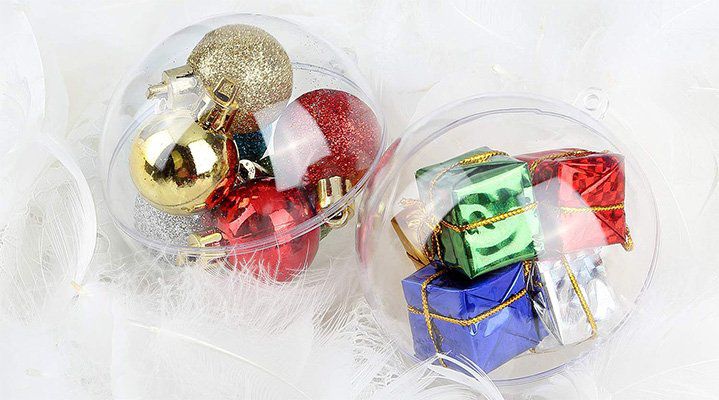 20 Weihnachtsbaumkugeln aus Acryl (Ø 10cm) für 6,99€   Prime