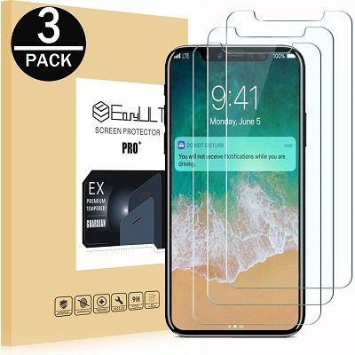 EasyULT iPhone X/XS Panzerglas (3 Stück) für 2,99€