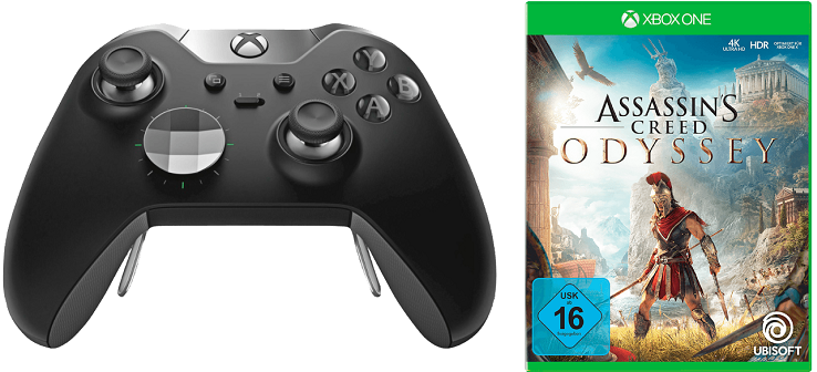 Xbox One Elite Controller + Assassins Creed Odyssey + Gears Of War 4 für 119€ (statt ~180€)