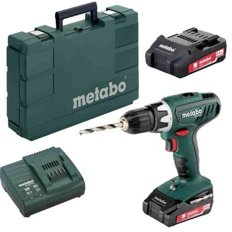 Metabo BS 18 Li 18V Akku Bohrschrauber mit 2x 2 Ah Akkus, Ladegerät und Koffer für 89,95€ (statt 112€)