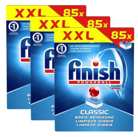 🔥 3x 255er Pack Finish Calgonit Classic Spültabs mit Powerball für 40,46€ (statt 75€)