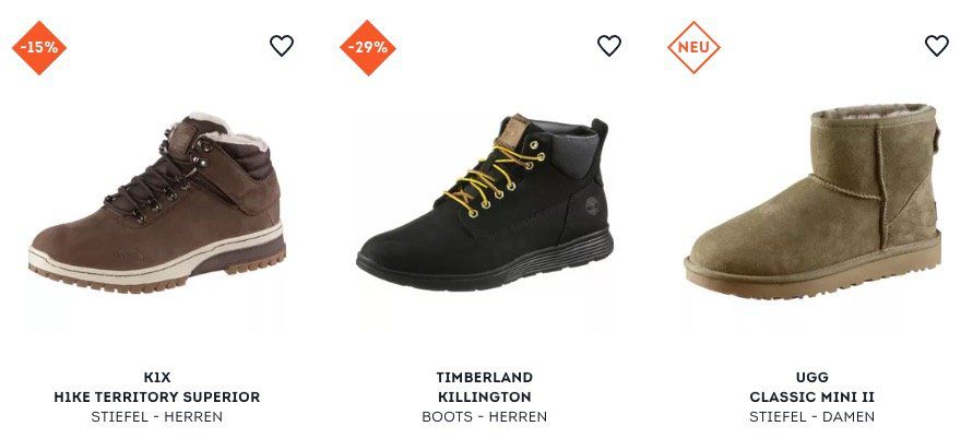 SportScheck: 15€ Rabatt auf ausgewählte Boots und Stiefel   z.B. Fila Lance Herrenschuhe für 58,90€ (statt 65€)