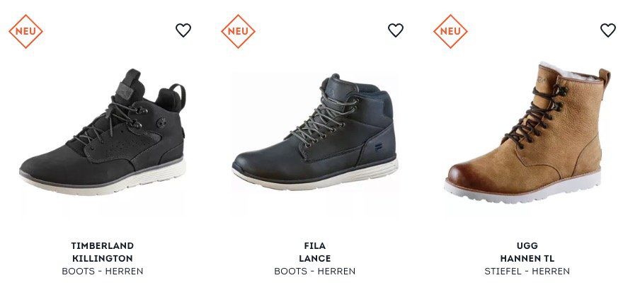 SportScheck: 15€ Rabatt auf ausgewählte Boots und Stiefel   z.B. Fila Lance Herrenschuhe für 58,90€ (statt 65€)