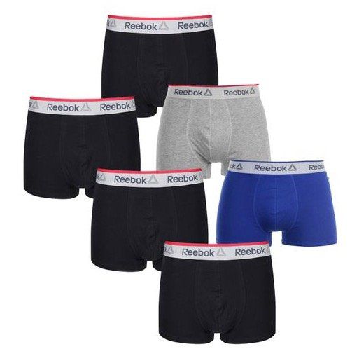 6er Pack Reebok Mens Trunks Boxershorts für 35,95€ (statt 70€?)