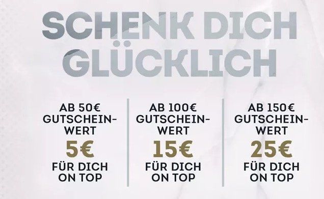 SportScheck Geschenkgutscheine mit bis zu 25€ Bonus