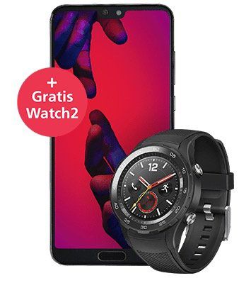 Huawei P20 Pro + Huawei Watch 2 LTE Smartwatch für 637€ (statt 835€)