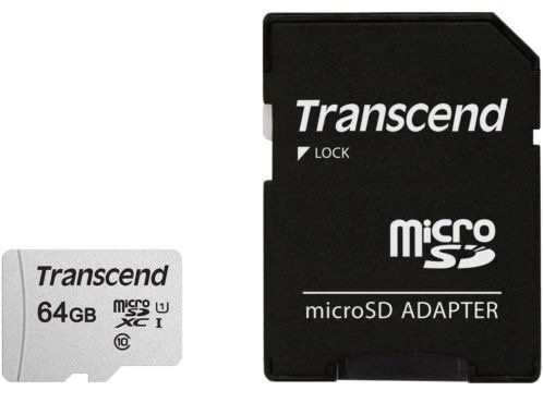 Wieder da! Transcend 300S Premium microSDXC 64GB mit Adapter für 7,99€ (statt 12€)