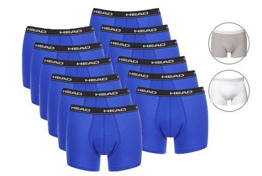 12er Pack HEAD Basic Herren Boxershorts für 35,90€ (statt 42€)