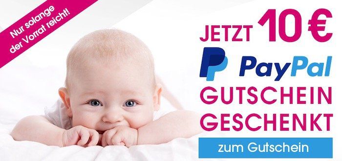 Geht wieder! 👶 10€ PayPal Gutschein bei Babymarkt mit 30€ MBW