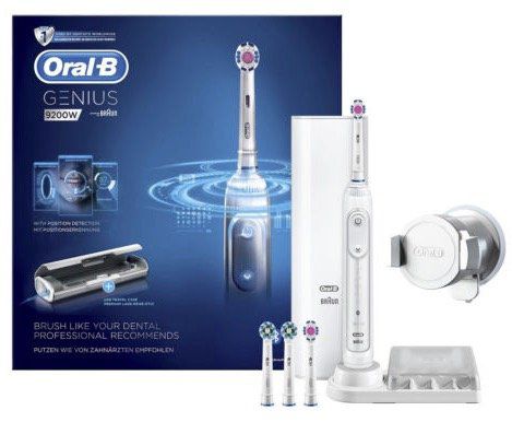 ORAL B Genius 9200W elek­tri­sche Zahnbürste + Reise Etui für 79,90€ (statt 89€) + 30€ Cashback