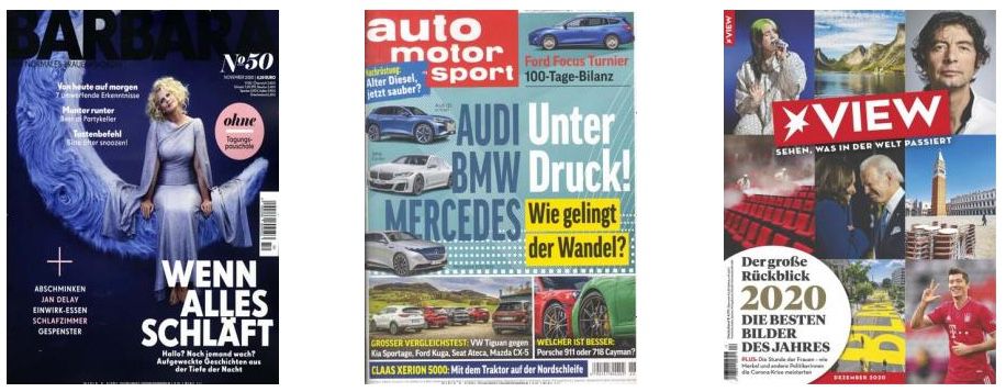 DPV Weihnachtskampagne mit tollen Zeitschriften Geschenkabos   z.B. 26x auto motor und sport für 99,90€ + 90€ Gutschein