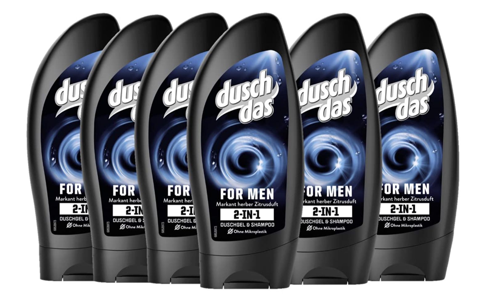 6er Pack Duschdas For Men 2 in 1 Duschgel & Shampoo ab 4,22€   Prime Sparabo