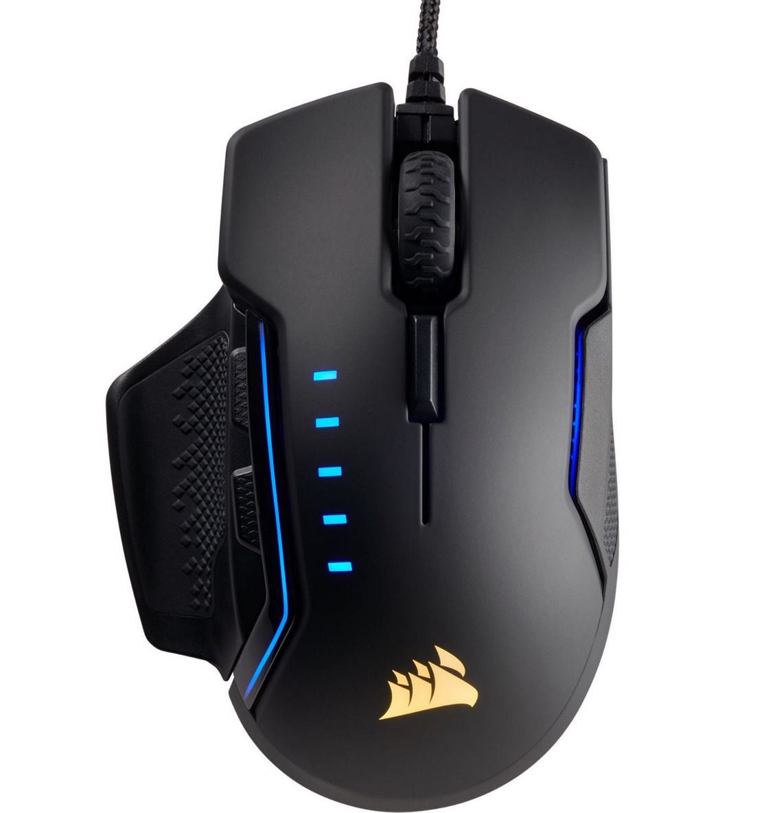 Corsair GLAIVE RGB    16.000 dpi Gamingmaus (B Ware) für 38,98€ (statt neu 56€)