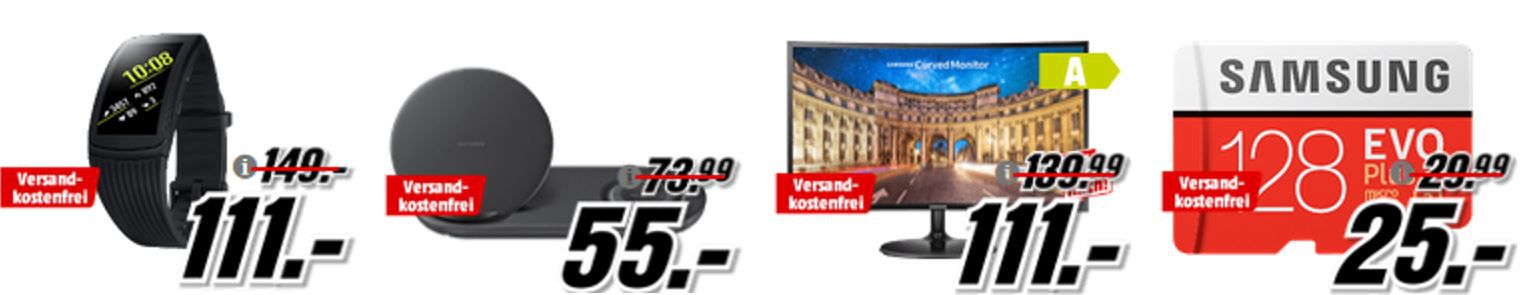 Media Markt Tiefpreisspätschicht bis 9Uhr: z.B. SAMSUNG Gear Fit 2 Pro für 111€ (statt 125€)