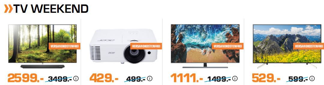 Saturn Weekend Sale: günstige TVs, IT Hardware, Smartphones & Zubehör sowie Backen und Beauty ?