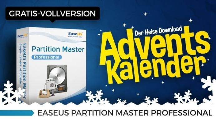 EaseUS Partition Master Professional 11 (Vollversion, Windows) kostenlos