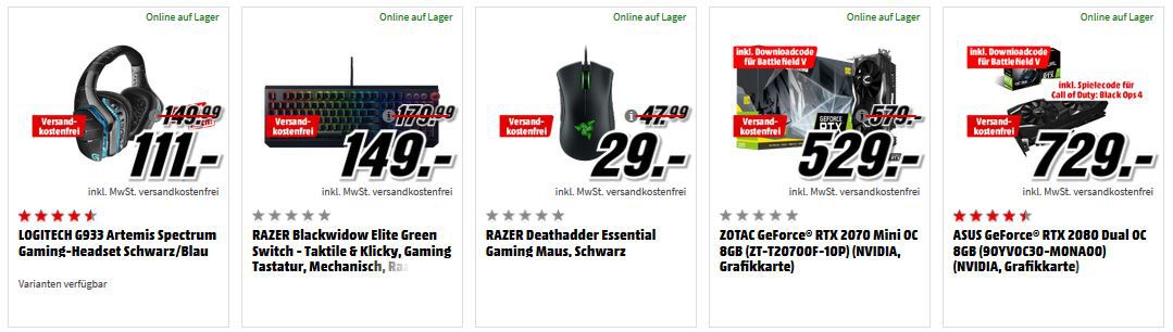 Media Markt Gaming Tiefpreisspätschicht: z.B. Logitech PowerPlay Mauspad mit Induktion  für 79€ (statt 100€)