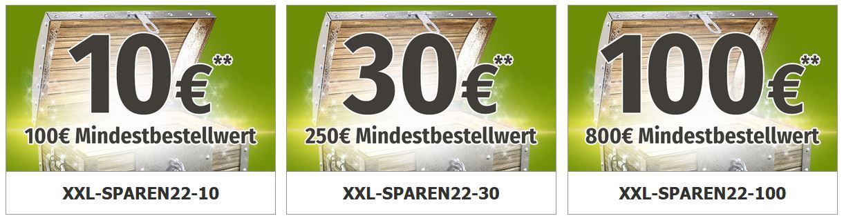 Garten XXL Late Night Shopping mit bis zu 100€ extra Staffel Rabatt bis Mitternacht