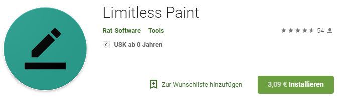 Limitless Paint (Android) gratis statt 3,09€