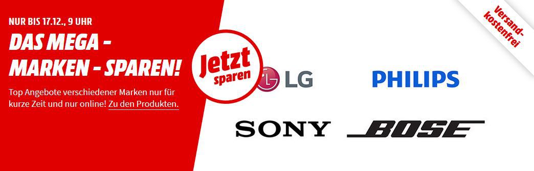 Media Markt Mega Marken Sparen: günstige Artikel von LG, Philips, Sony und  Bose