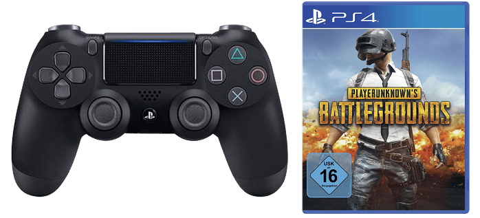 PlayStation 4 DualShock Controller + Playerunkowns Battleground für 59€ (statt 83€)